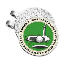 Men's Golf Ball Marker With Magnetic Hat Clip, Funny Golf Accessories, Gift For Golfers, Unique Birthday Gift For Male Golf Enthusiasts - Suitable For Golf Caps/Sun Hats - Green - View 1