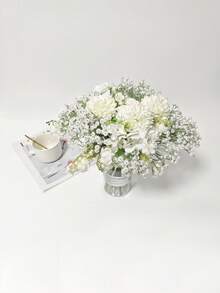 1/4/23pcs Artificial Flower Bouquet, Minimalist Modern Style, Bendable - Suitable For DIY Flower Wall, Scene Decoration, Living Room/Bedroom Vase Arrangement, Wedding, Party Decor, Tabletop Decoration. Also For Room Decor, Home Decor, Kitchen Decor, Wedding Decor, Dining Table Centerpiece, Office Decor, Garden Decor, Outdoor Decor, DIY Valentine''s Day Gift.