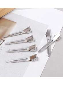 5.5cm 1/5/20/40pcs Fluffy Hair Clips, Professional Metal Hair Clips For Salons, DIY Tools, Hair Styling Accessories