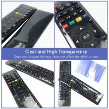 50个透明防水防尘遥控器保护套，空调电视遥控器套，可拆卸防尘套，隔热，闺蜜节、小狗、嘉年华 - 彩色 - 查看 4