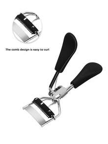 Portable Stainless Steel Eyelash Curler + Eyelash & Eyebrow Grooming Kit. This Compact Grooming Set Includes A Stainless Steel Curved Handle Eyelash Curler And A Multi-Piece Eyelash/Eyebrow Trimming Tool Set. The Eyelash Curler Gently Lifts And Curls Lashes Without Damaging Them, Making The Eyes Appear Larger And Brighter. - Multicolor - View 5