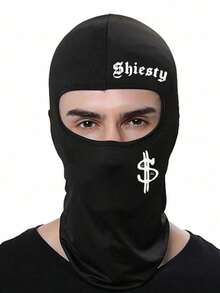 1pc/2pcs Letter & Dollar Sign Ski Mask Balaclava, Unisex, UV Protection Windproof Scarf, Suitable For Snowboarding And Motorcycling,Festival,Travel - Multicolor - View 9