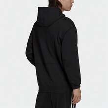Adidas Embroidered Trefoil Logo Hoodie Black Hoodie Men - Multicolor - View 3