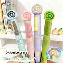 Schweizer Rolle Löschbarer Stift, Angenehmes Schreiben, Erfrischender Duft, Geeignet für Studenten, Bürogebrauch, Geschenk für Kollegen, Familie, Freunde - Blau - Übersicht 2