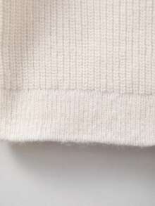 Áo len cardigan cổ ren trắng thêu đan cho bé gái, thích hợp mặc thường ngày hoặc đi chơi - trắng - Xem 6