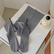 1条女士休闲百搭棕色纹理高弹力连裤袜，复古图案，适合春秋季穿着，舒适保暖 - 咖啡棕 - 查看 10