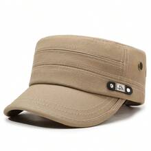 1顶纯色多功能平顶帽，户外休闲旅行遮阳帽 - A - 查看 10