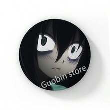 58mm 新款趣味动漫《丧女》黑木智子后室徽章胸针，动漫抱枕胸针，包包配饰装饰，朋友礼物，圣诞风格 - 58 mm - 查看 44