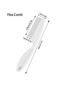 1pc Upgraded Soft Rubber Handle Cat Brush, Dog Brush, Flea Comb, Pet Deshedding And Grooming Brush, Cat Grooming Tool, One-Click Efficient Hair Removal Tool, Pet Grooming Brush, Pet Massage Brush, Detangling Tool, Pet Cleaning Tool, Fur Collection, Suitable For Long-Haired Pets, Essential Pet Deshedding Seasonal Item, Pet Supplies, Cat Supplies, Dog Supplies - Multicolor - View 11