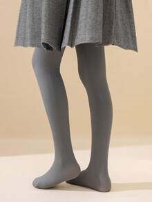 2条装女童幼儿打底裤，纯色可选：灰色、米色、肤色、卡其色、驼色，踩脚裤，带保暖内衬，适合日常穿着，简约百搭的踩脚裤，表面光滑，柔软亲肤，兼具学院风和公主风。 - 彩色 - 查看 2