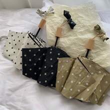 极简时尚波点两用伞，防晒防紫外线，适合日常户外防晒和雨天使用，春夏必备，伴娘礼物，房间装饰，卧室装饰，海滩，旅行，男女皆宜，度假，可爱小物，母亲节礼物，卧室装饰，花园，厨房装饰，夏季，海滩，旅行必备，房间装饰，软萌可爱，毕业季礼物 - 彩色 - 查看 2