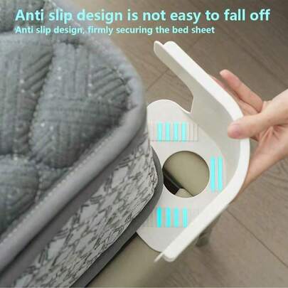 4pcs Bed Sheet Fasteners With Locking Clips, Durable Bed Sheet Corner Holders, Simple Setup Fits Various Mattress Sizes, Keeps Sheets Securely In Place