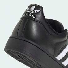 Adidas Superstar II Black White Men's Casual Sneakers Lifestyle Shoes JI3538 | Retro Heritage Style, Timeless Silhouette - 黑色 - 查看 8