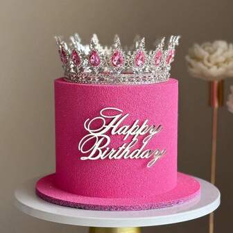 1 st. barockstil drottning/kungkrona huvudbonad, lämplig för kvinnors bröllopsfest, helrund brudkrona håraccessoar, födelsedagspresent