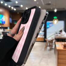Pink Bow Pattern Phone Case Compatible With  17  16 Pro Max  15 Pro Max  13 And  12 Made Of TPU Material Providing Shock And Drop Protection A Great Gift For Family Friends Loved Ones Boyfriends Girlfriends And For Christmas - Black - View 5