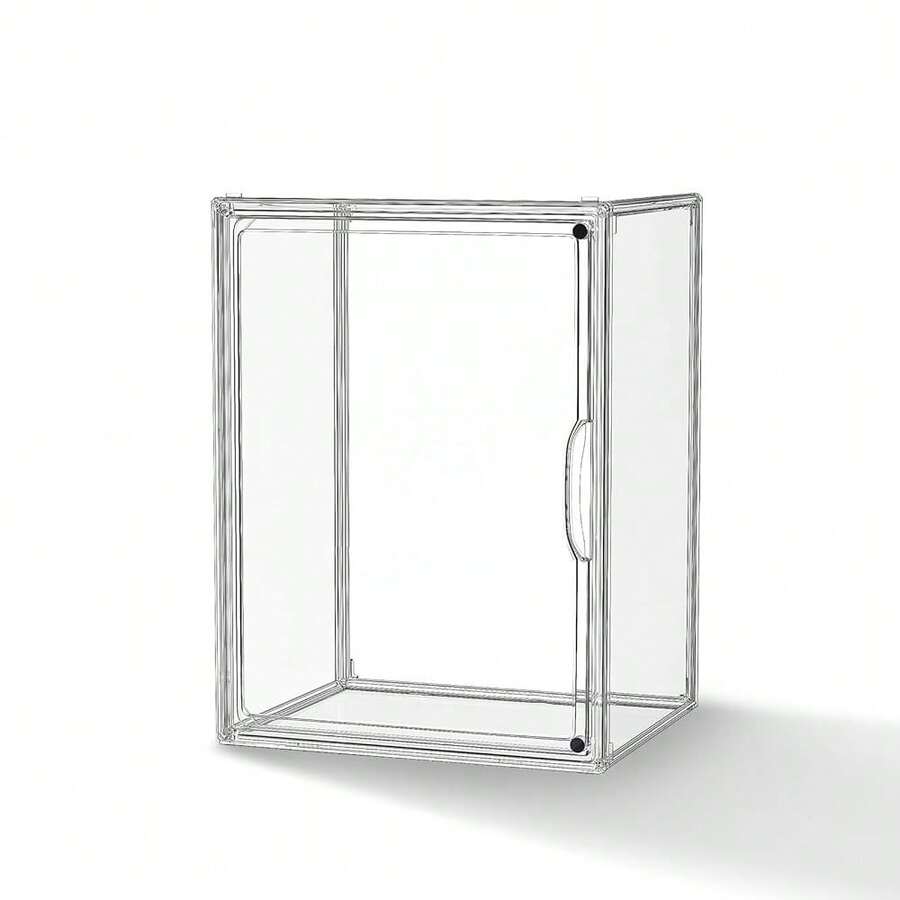 Clear Acrylic Display Case, Super Large Stackable Storage Bins Magnetic Attraction Lids, Acrylic Box For Collectibles, Figures, Cosmetic, Purse, Handbag, Wallet, 1 Pack,11.4x9.84x15.4 Inch,1Pack,XXX-Largess-Clear - 超大號-透明 - 查看 1