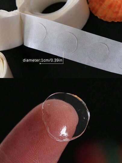 500pcs Transparent Balloon Glue Dots (100pcs Per Roll), Double-Sided Adhesive Dots Removable, Suitable For Wedding, Birthday Decoration, Arts & DIY Crafts, Party Supplies, Valentine's Day Decoration, Back To School Events, DIY Craft Materials, Balloon Decoration Accessories (100/200/300/500pcs Available)