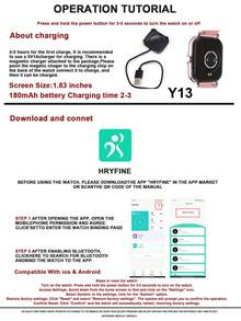 1 件女士硅胶表带智能手表，配备 1.83 英寸高清显示屏、通话和消息功能、兼容 IOS 和 Android，适合日常使用