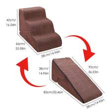 1pc 3-Tier Pet Climbing Ladder, Includes Sofa Step, Bedside Step, Cat Climbing Ladder, Dog Climbing Ladder, Foldable Anti-Slip, Serves Training And Play, Detachable Steps For Easy Cleaning - Multicolor - View 14