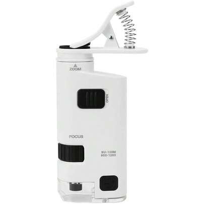 Microscopio Lupa 80-120X Zoom Ajustable con LED Lupa para Teléfono Celular Abrazadera para Joyas Biológicas Monedas Sellos Antigüedades Detección de Piezas de Precisión,36981654