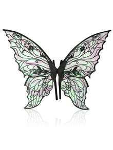 1 pieza Alas de mariposa brillantes, accesorio de disfraz de alas de mariposa con brillo para fiesta de carnaval, boda, disfraz de hada, alas de mariposa doradas y coloridas, regalo de cumpleaños - multicolor - Ver 14
