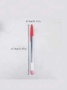 12pcs/Set 1.0mm Ballpoint Pens, Oil-Based Ink Pens, Plastic Creative Advertising Pens, Minimalist Ballpoint Pens, Minimalist Cap Ballpoint Pens, Smooth Writing Office & School Supplies