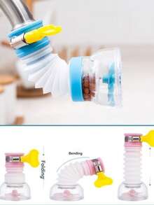 1/2/4pcs Faucet Shower Head Set, Portable Faucet Sink Hose Adapter, Handheld Shower Head, Suitable For Various Faucet Sizes, For Bathing, Pet Grooming, Vegetable Washing, Dog Shower, Beauty Products, Multi-Functional Faucet (Random Style Delivery) - Multicolor - View 6