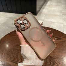 Funda Magnética para Teléfono Compatible con iPhone 17 Air/16/15/14/13/12 Pro/Promax/Plus, Diseño de Orificio Preciso + Experiencia de Material con Sensación de Piel + Bobina Magnética, Excelente Sensación al Tacto - Negro - Ver 2