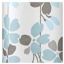 Decor - Cortina de Ducha de Flores lloradas, 72 x 72 Pulgadas, Azul y Gris(Azul y gris) - Multicolor - Ver 5