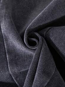 Tween Girls' Pocketed Loose Fit Casual Washed Wide Leg Jeans - Black - View 8