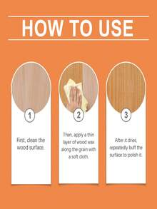 Juue FISH 80g Wood Care Polishing Beeswax Wooden Furniture Renovation New Bright Decontaminization Polishing Household Beeswax Natural Polishing Wax B - Polishing And Nourishing Wood And Leather Furniture. Suitable For Wooden Furniture, Leather, And Car Seats. - 80g - View 6