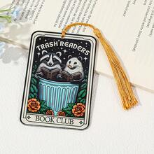 Whimsical Raccoon Bookmark With Tassel - Unique Animal Design, Perfect For Book Lovers, Suitable For Book Clubs, Gifts, And Everyday Reading - Multicolor - View 3