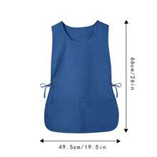 1pc Plain Color Fashionable Water-Resistant Apron, Loose Fit Multi-Pocket Design, Multipurpose For Kitchen, Restaurant, Outdoor Travel, Suitable For Women, Great Gift For Wife Or Mother - Multicolor - View 12