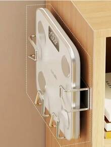 Weight Scale Wall Mounted Artifact: Wall Mounted Storage Rack For Weight Scales, Universal Wall Mounted Non Trace Storage Rack For Body Fat Scales, Suitable For Body Fat Scales And Fitness Equipment In Bathroom And Home Gyms, Bathroom Storage Rack - Multicolor - View 8