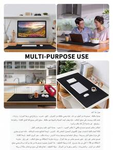 1件装纳帕皮革桌垫，鼠标垫，办公桌垫，防滑PU皮革吸墨垫，笔记本电脑桌垫，皮革鼠标垫，防水皮革易清洁键盘垫鼠标垫，美甲桌垫，柔软超细纤维PU皮革美甲垫，可折叠美甲休息垫，可重复使用的桌面美甲垫，亚克力美甲桌垫，防水桌面书写垫，适用于办公室（粉色和黑色） - 彩色 - 查看 8