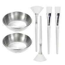 2/3/6/12/18pcs Beauty Therapist Supplies, Facial Care Spa Set - Mixing Bowls, Fan Brushes, Flat Head Masks Makeup Tools, Portable Travel Facial Care Kits, Available In Gold, Silver, Rose Gold - Multicolor - View 16