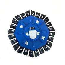 1个记忆英文字母棋盘游戏，2-8人棋盘游戏，提升词汇量和快速思维能力，适合聚会、家庭互动，趣味十足的理想礼物 - 英文字母棋盤[藍色] - 查看 9
