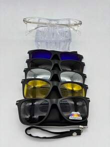 Men Eyewear Frames - 透明色 - 查看 3