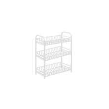 OISE ART STORE Carrello Portaoggetti Porta Oggetti 3 Ripiani Bianco 308 Per Cucina Bagno - - Multicolore - Visualizzare 2