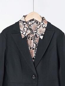 1pc Classic Leopard Print Detachable Collar, Fashion Casual Collar Insert For Sweaters, Unisex - Printed Fake Collar - View 7