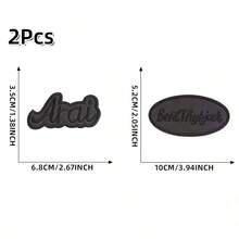 2/4pcs Feather Down Jacket Patches, Self-Adhesive, Seamless, High-End Clothing Repair, Leather Garments, Holes, Black Embroidered Fabric Patches, Jacket Patches, Sewing Patches, Clothing Patches, Garment Care Solution, Clothing Hole Repair, Embroidered Badges, Clothing Repair Stickers, Minimalist Repair Look, Understated Repair Style, Durable Fabric Structure, Enhanced Patch Durability - Multicolor - View 28