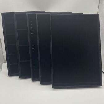 1个35*24厘米首饰托盘戒指收纳盒首饰展示架配件架，适用于项链耳环手链