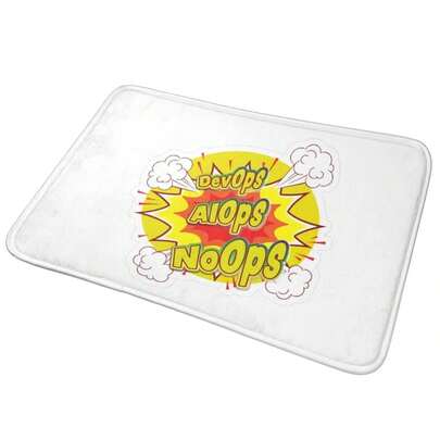 Devops Aiops Noops Anti-Slip Doormat Floor Mat Durable Carpet Rug For Kitchen Entrance Home Balcony Footpad Mats