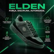 Elden Men's Casual Original Sneaker Street Skate Shoes E1457 - Đen đen - Xem 2
