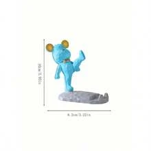 1pc Cute Bear-Shaped Phone & Tablet Stand | Desktop/Bedside Decor | Perfect For Birthday & Graduation Gifts - 彩色 - 查看 7