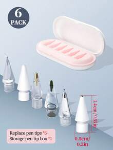 Bộ 3/4/6/8 ngòi thay thế, tương thích với Apple Pencil thế hệ 1/2; Đầu bút, tương thích với iPad Pro Pencil thế hệ 1/2, bao gồm nắp bảo vệ đầu bút, bao đựng bút và phụ kiện nắp bút thay thế, thích hợp làm quà tặng sinh nhật và ngày lễ cho mẹ, gia đình và bạn bè. - Nhiều màu - Xem 9