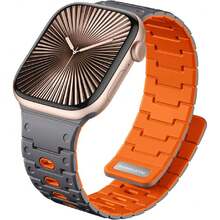 Bandletic - Silicone Magnetic Strips Compatible With ,37006846 - Orange - View 1