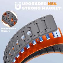 Bandletic - Silicone Magnetic Strips Compatible With ,37006846 - Orange - View 2