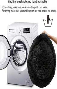 Dog Bed For Small Medium Large Dogs Cats, 20 Inch Calming Washable-Round Cozy Soft Pet Bed For Puppy And Kitten With Slip-Resistant Bottom - ColorD - 查看 3