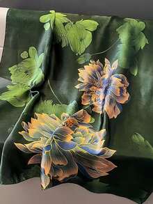 1条女士时尚印花围巾 - 彩色 - 查看 3